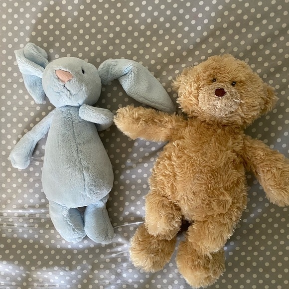 𝅺jellycat Musical Bunny and Gund Bear - Picture 1 of 5